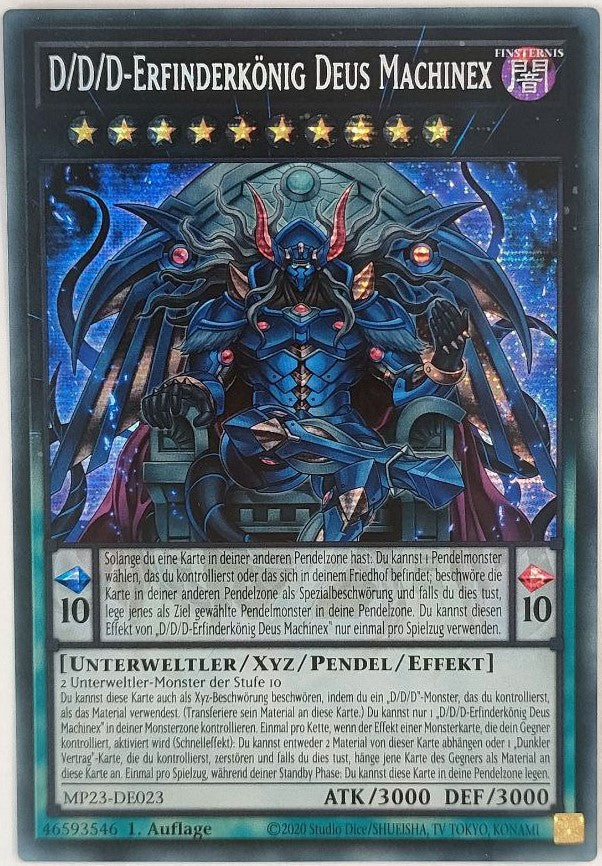 D/D/D-Erfinderkönig deus Machinex - Secret Rare
