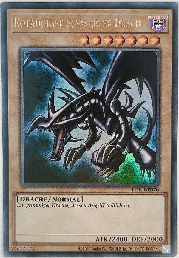 Rotäugiger schwarzer Drache - Ultra Rare