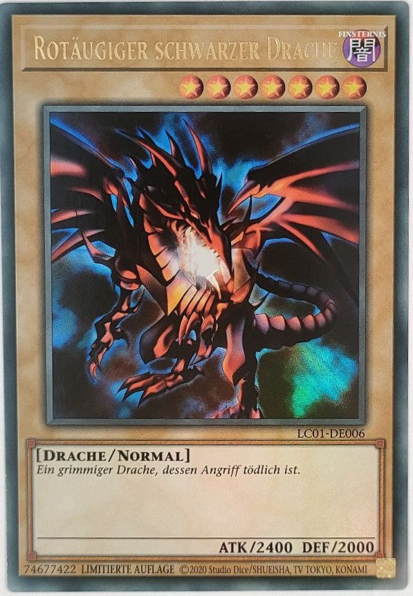 Rotäugiger schwarzer Drache - Ultra Rare