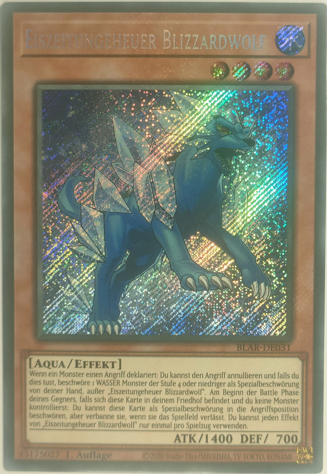 Eiszeitungeheuer Blizzardwolf - Secret Rare