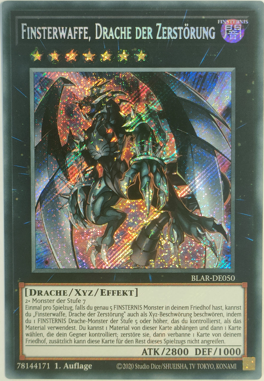 Finsterwaffe, Drache der Zerstörung - Secret Rare
