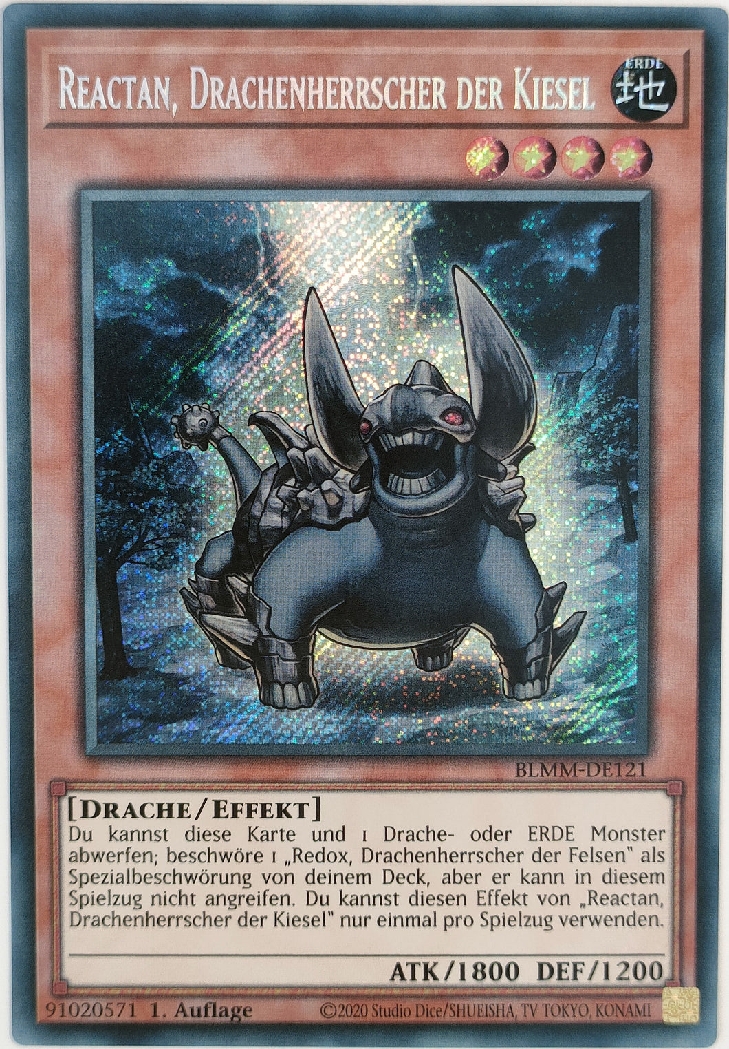 Reactan, Drachenherrscher der Kiesel - Secret Rare
