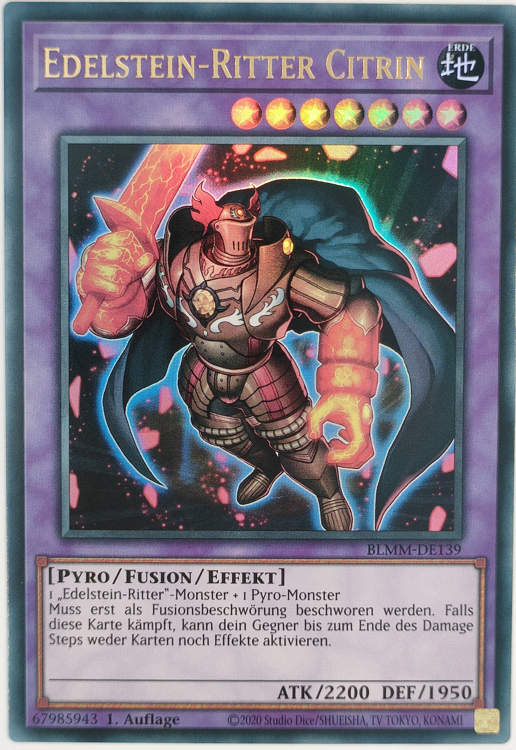 Edelstein-Ritter Citrin - Ultra Rare