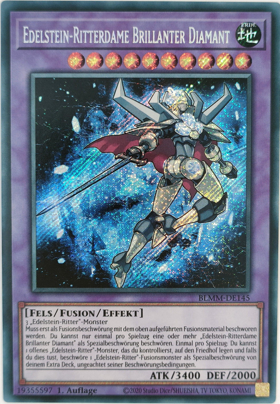 Edelstein-Ritterdame brillanter Diamant - Secret Rare