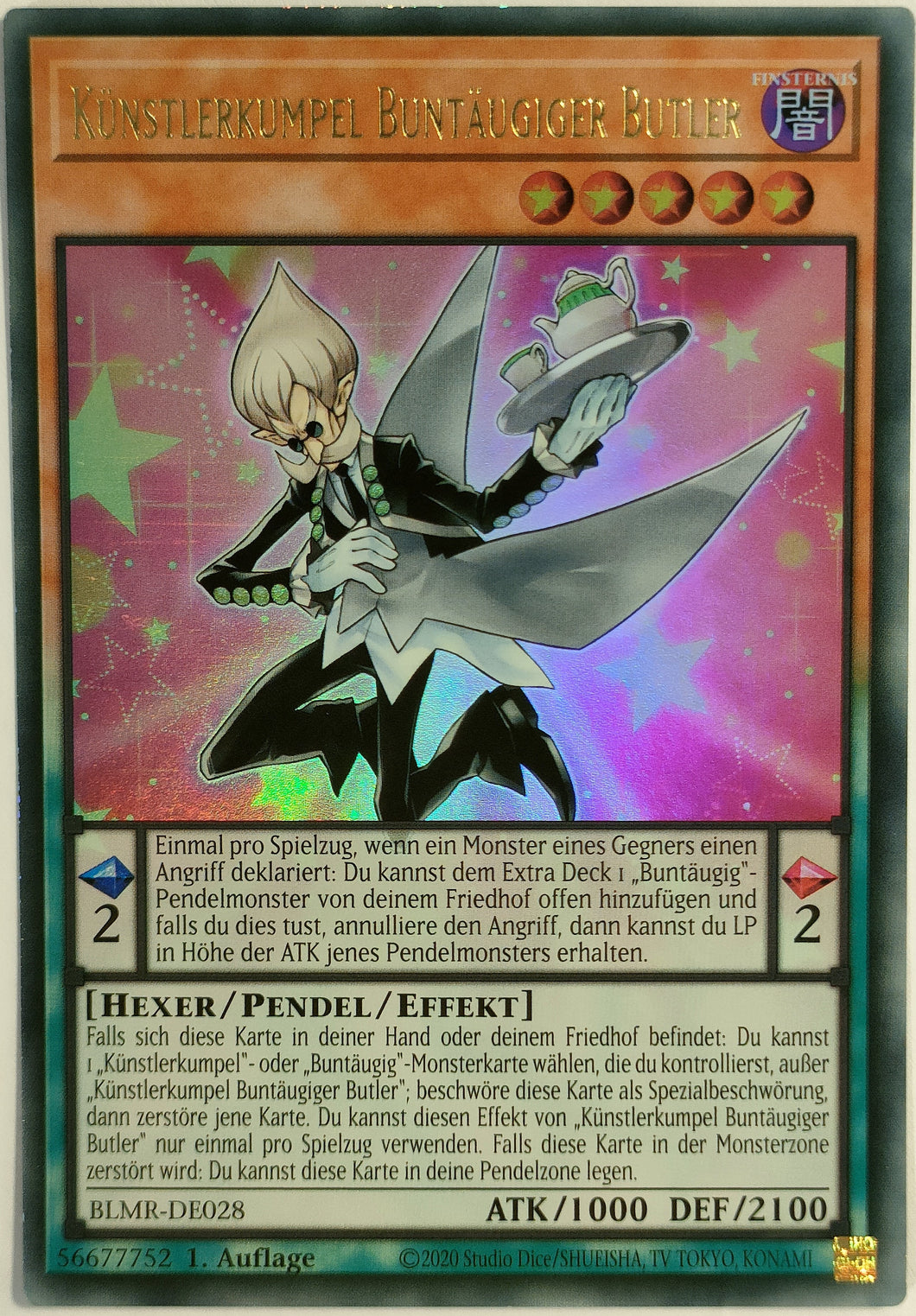 Künstlerkumpel buntäugiger Butler - Ultra Rare