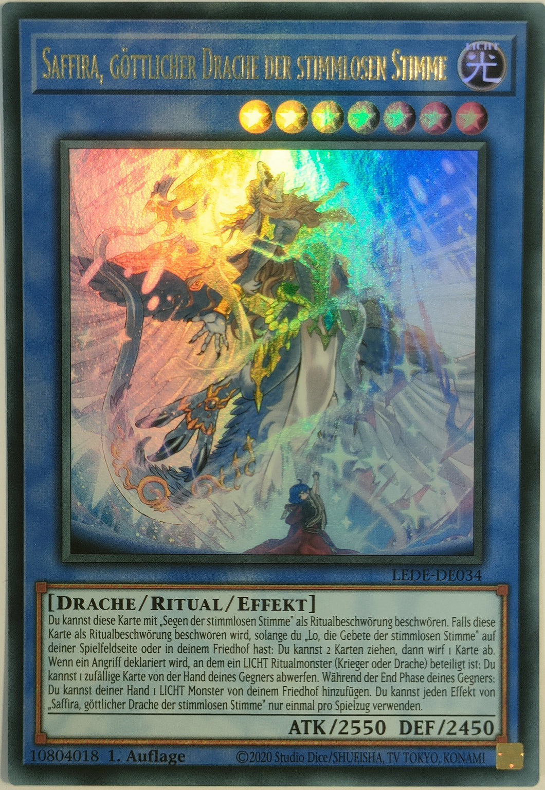 Saffira, Göttlicher Drache der stimmlosen Stimme - Ultra Rare