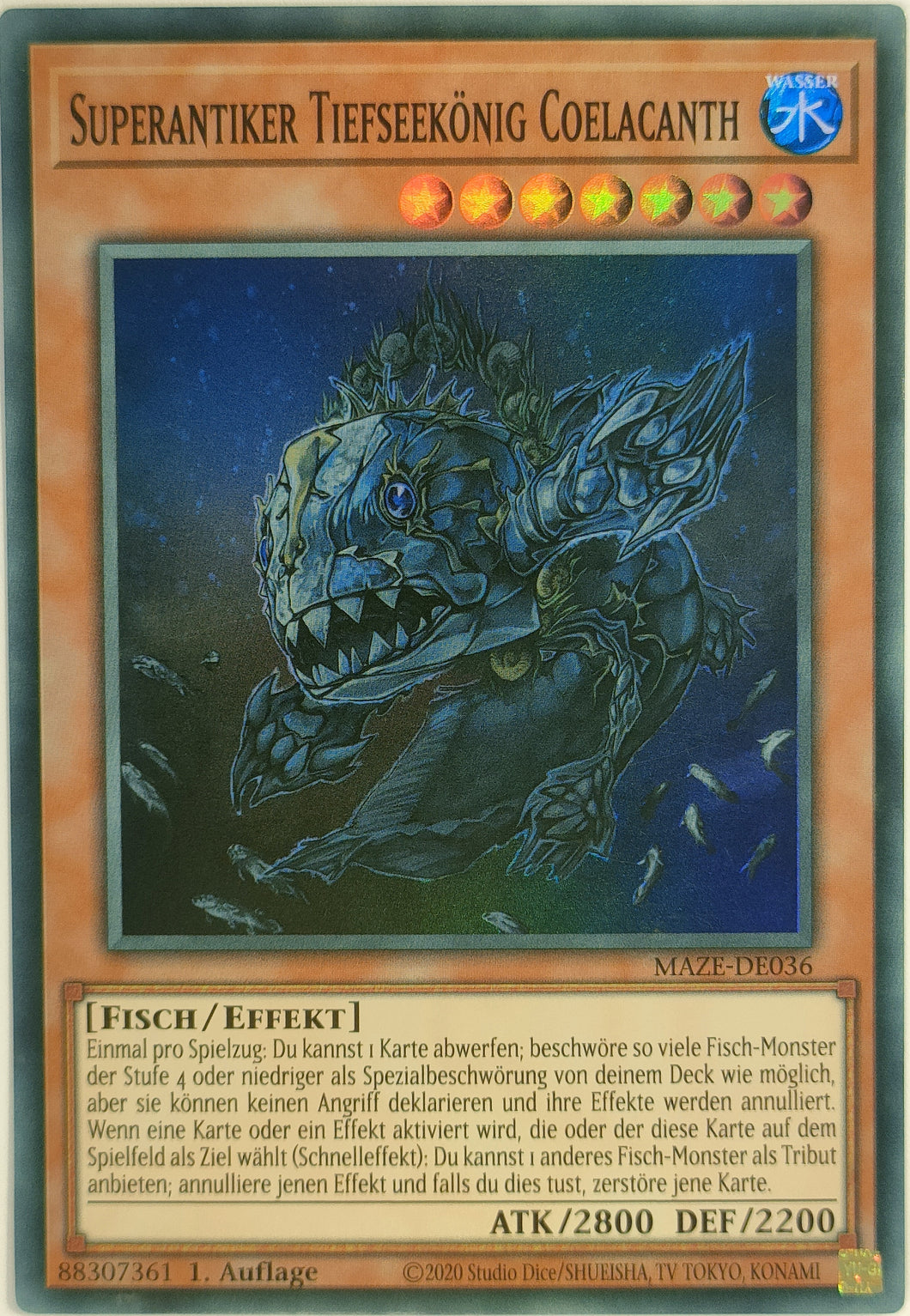Superantiker Tiefseekönig Coelacanth - Super Rare