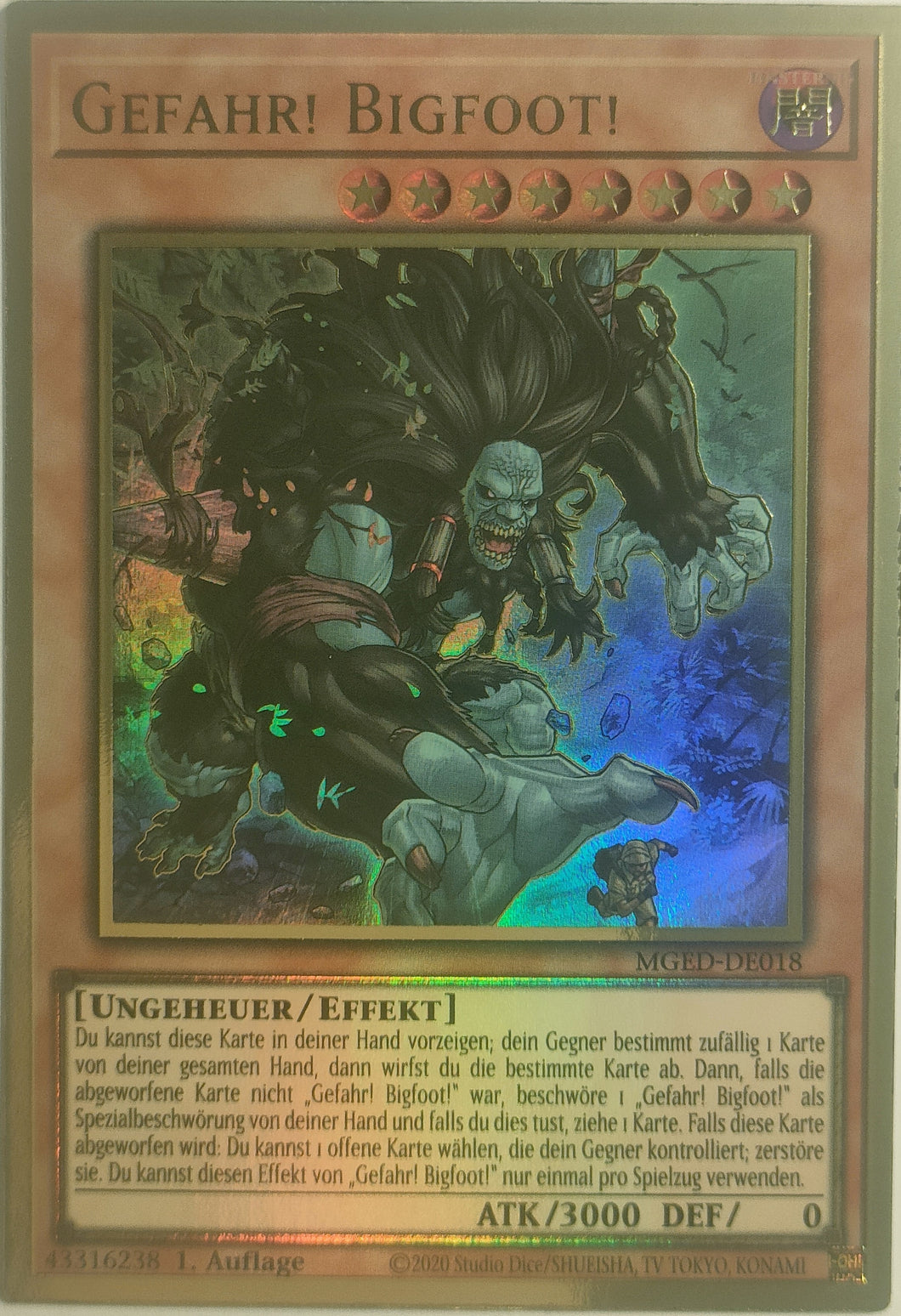 Gefahr! Bigfoot! - Premium Gold Rare