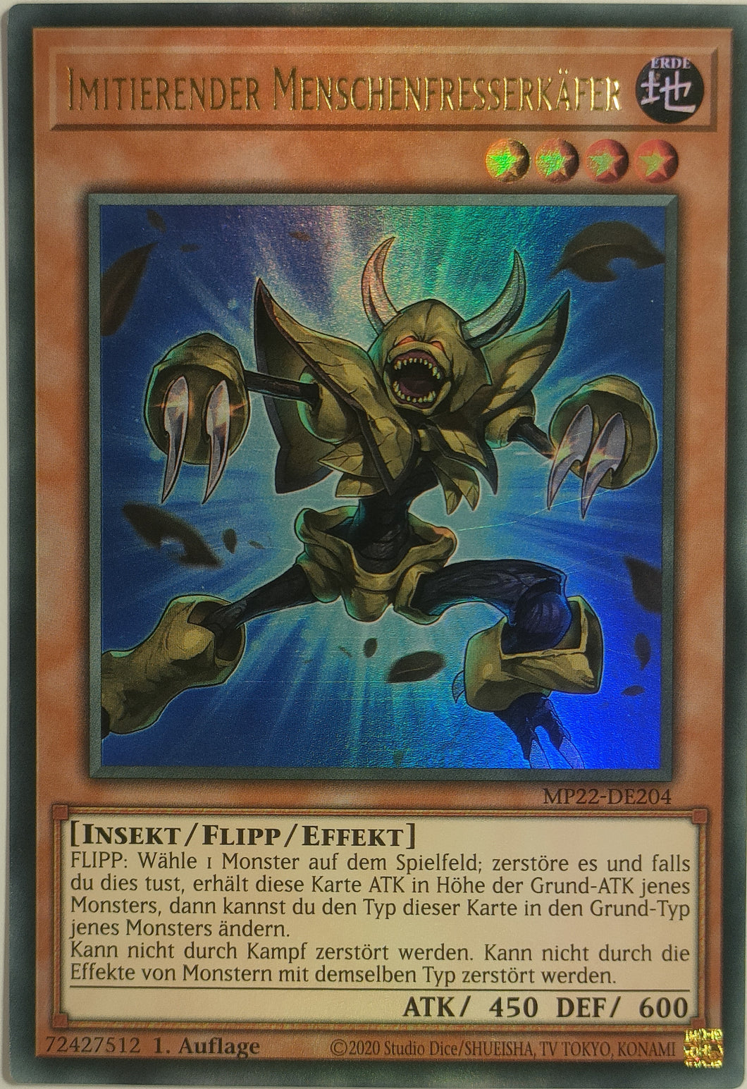 Imitierender Menschenfresserkäfer - Ultra Rare