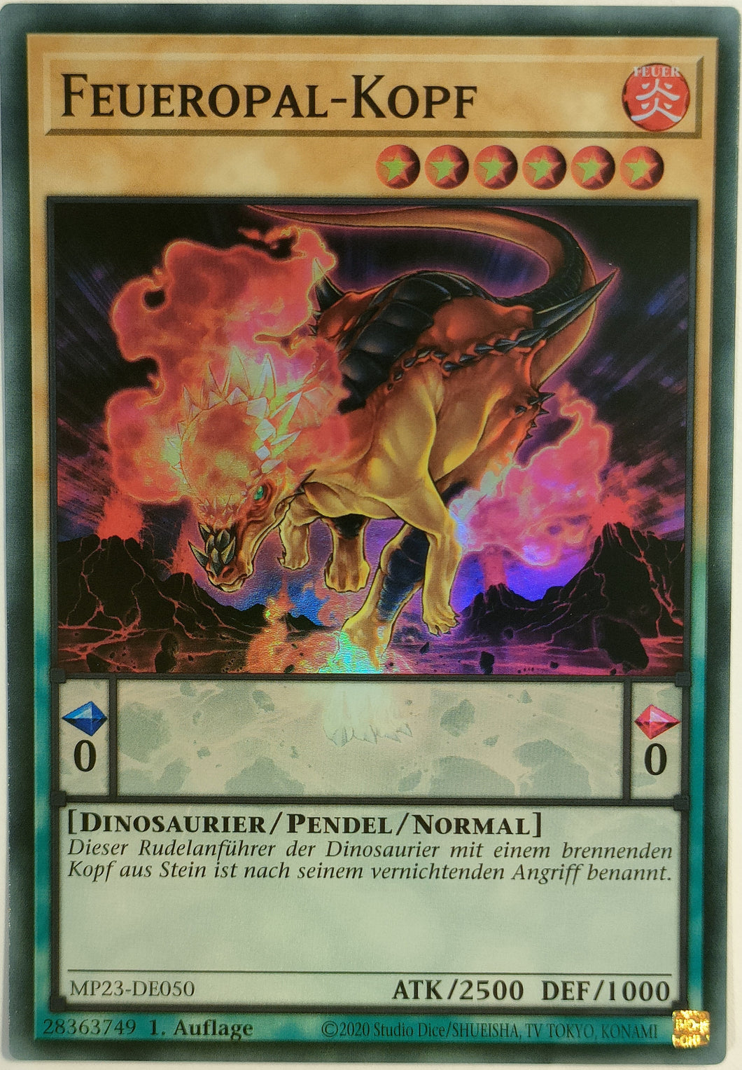 Feueropal-Kopf - Super Rare