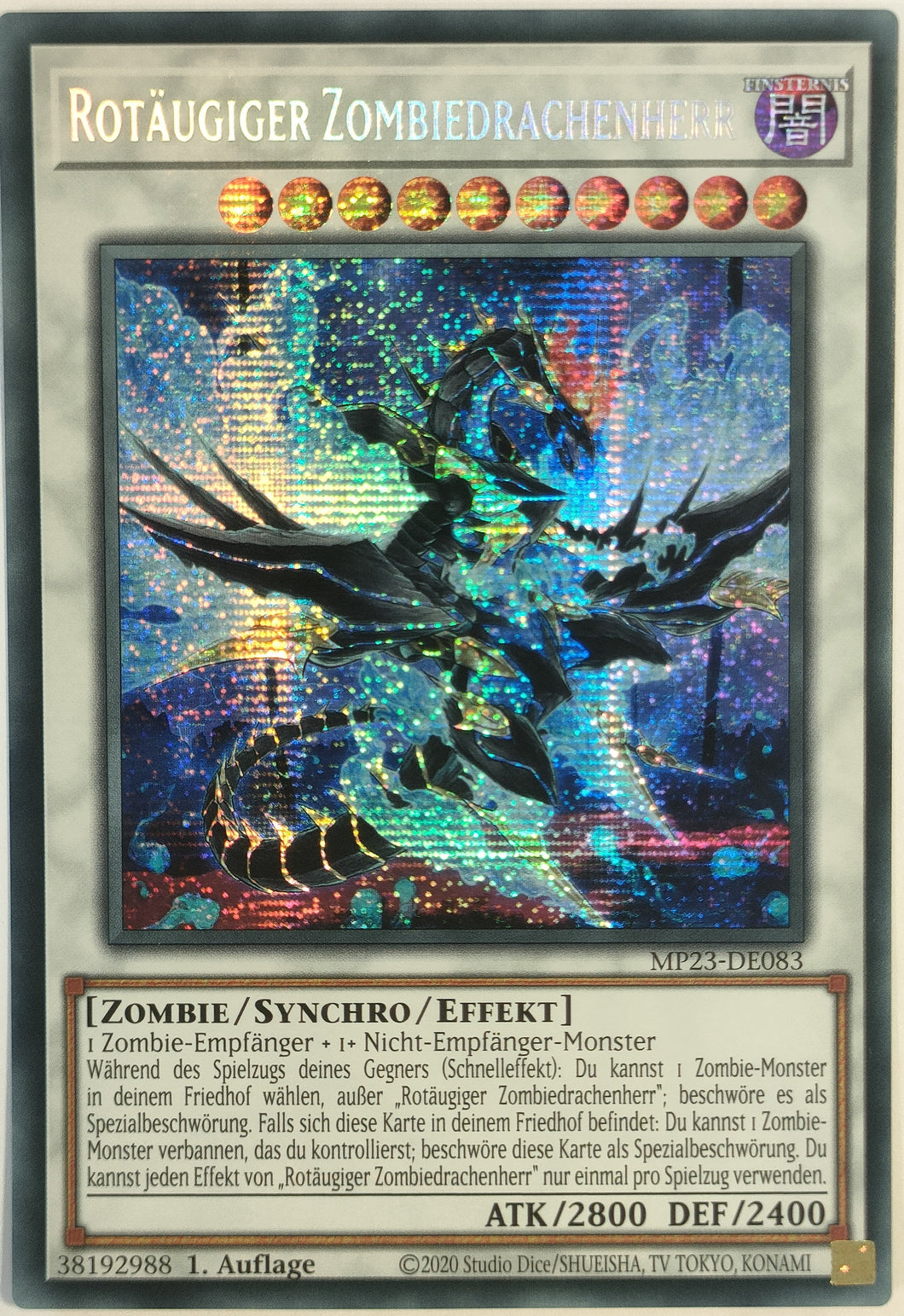 Rotäugiger Zombiedrachenherr - Secret Rare