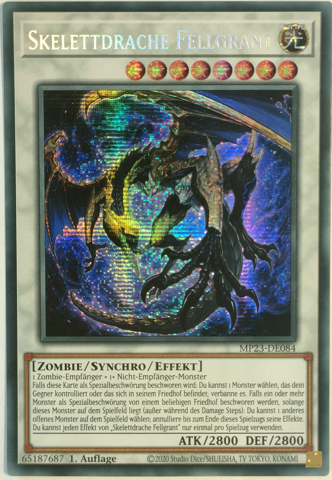 Skelettdrache Fellgrant - Secret Rare