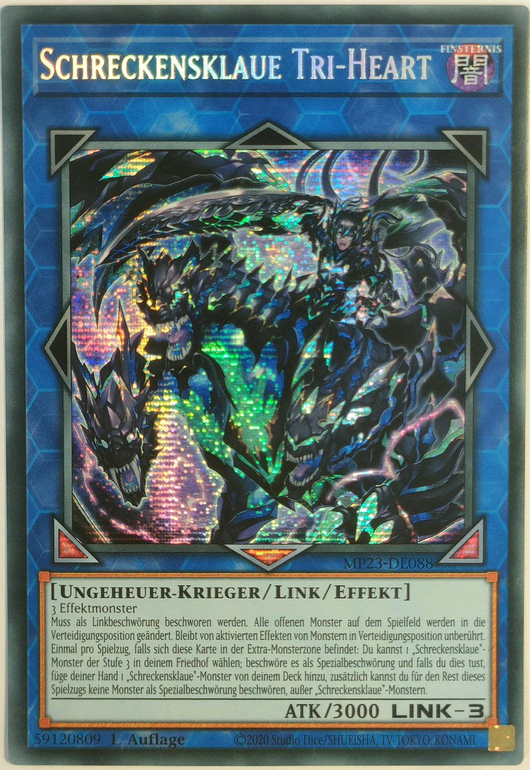 Schreckensklaue Tri-Heart - Secret Rare