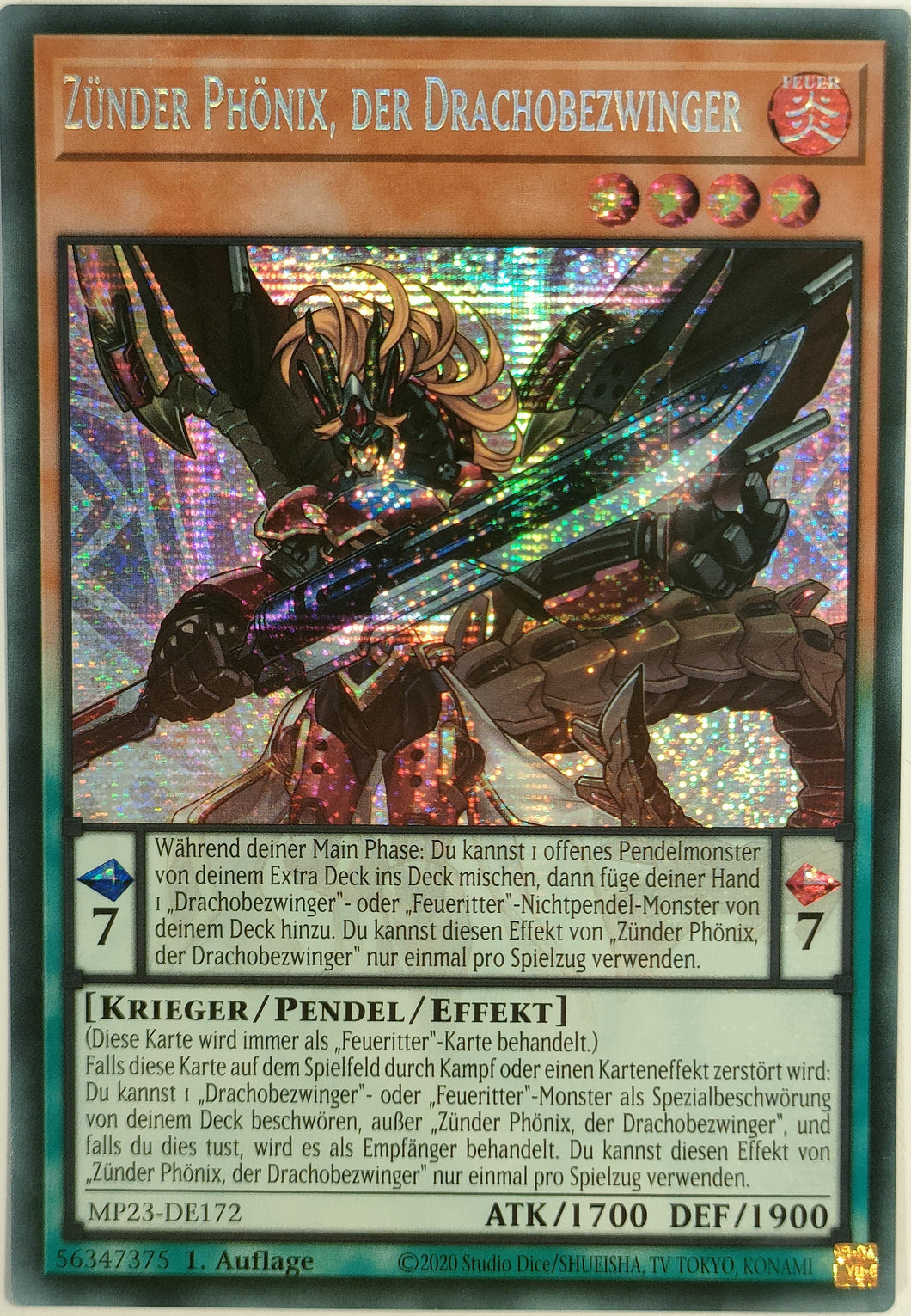 Zünder Phönix, der Drachobezwinger - Secret Rare