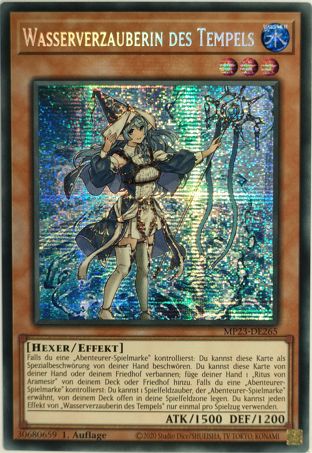 Wasserverzauberin des Tempels - Secret Rare