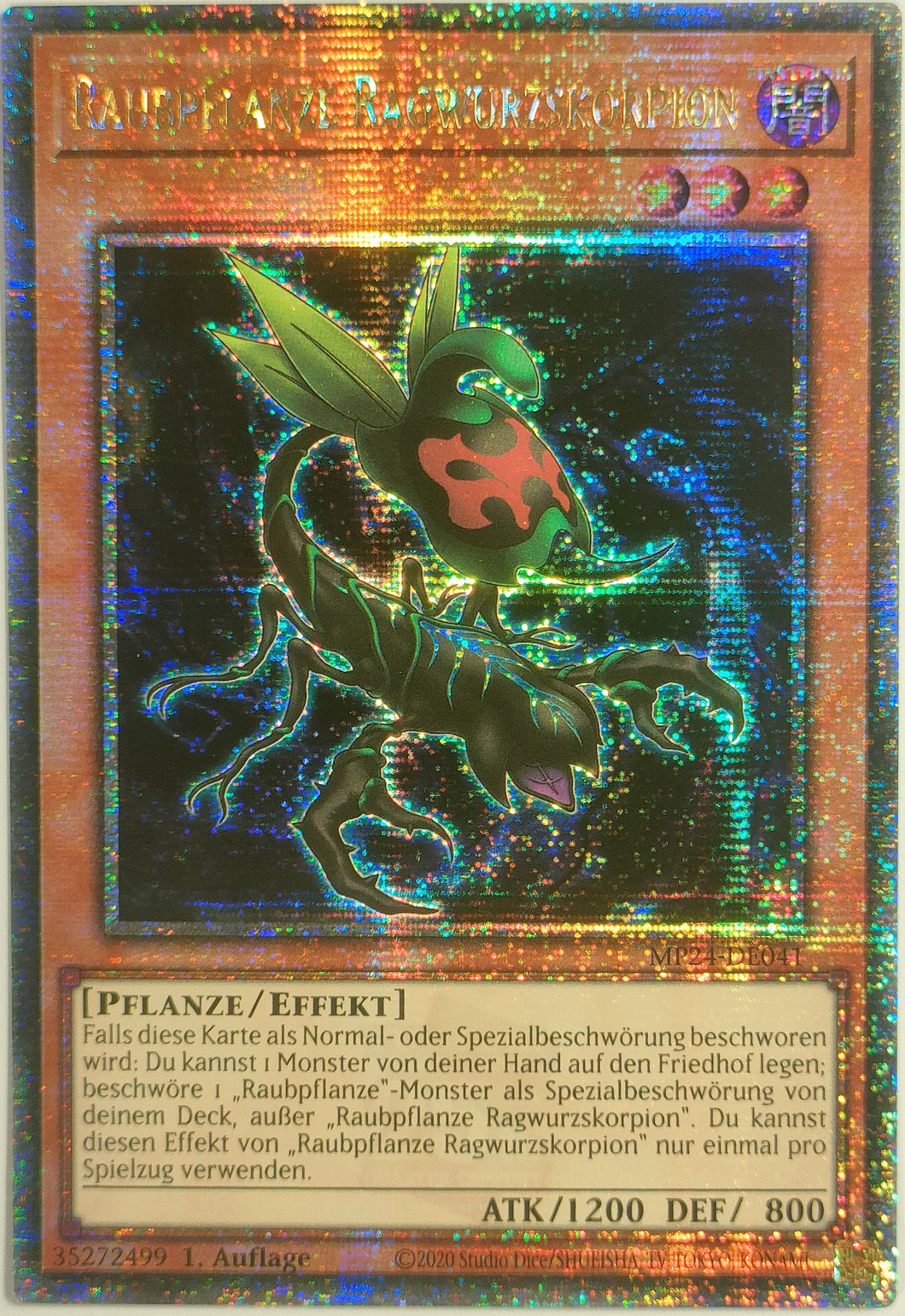 Raubpflanze Ragwurzskorpion - 25th Secret Rare