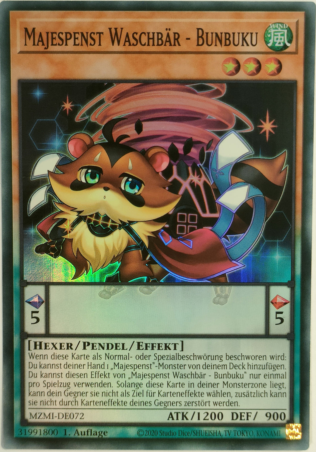 Majespenst Waschbär - Bunbuku - Super Rare