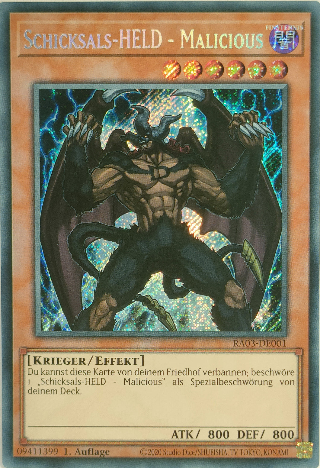 Schicksals-HELD - Malicious - Secret Rare