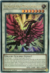 Schwarzer Rosen-Mondlichtdrache - Ultra Rare