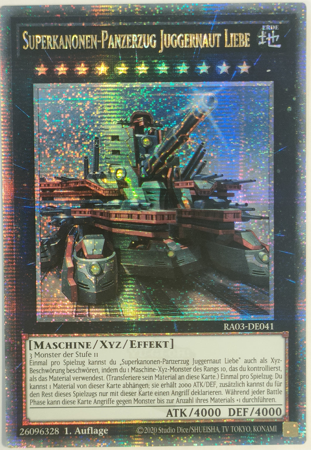 Superkanonen-Panzerzug Juggernaut Liebe - 25th Secret Rare