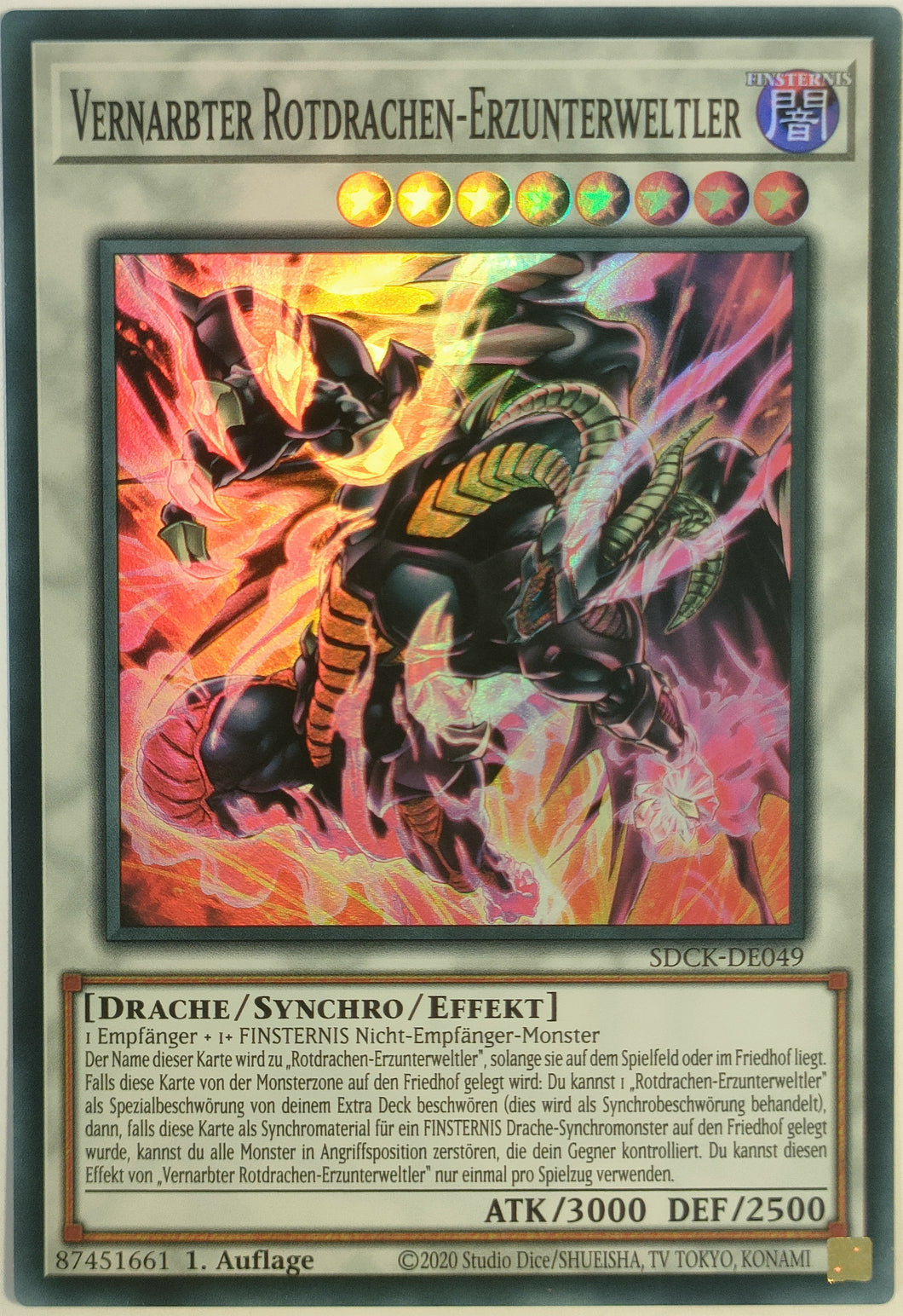 Vernarbter Rotdrachen-Erzunterweltler - Super Rare