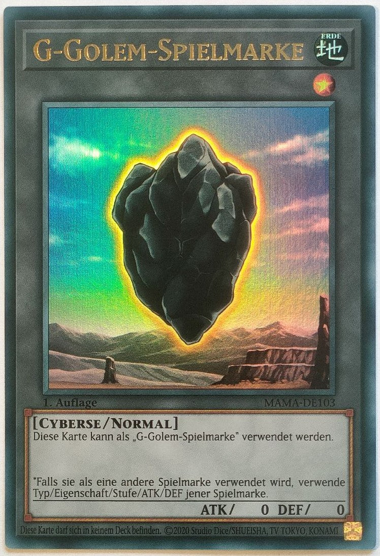 G-Golem-Spielmarke - Ultra Rare