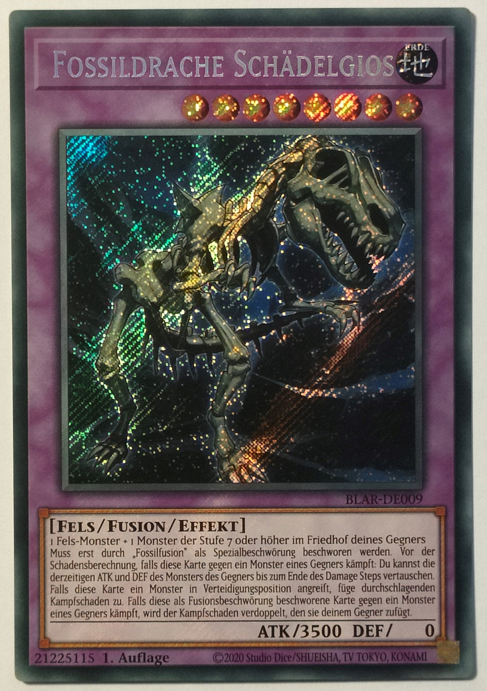 Fossildrache Schädelgios - Secret Rare