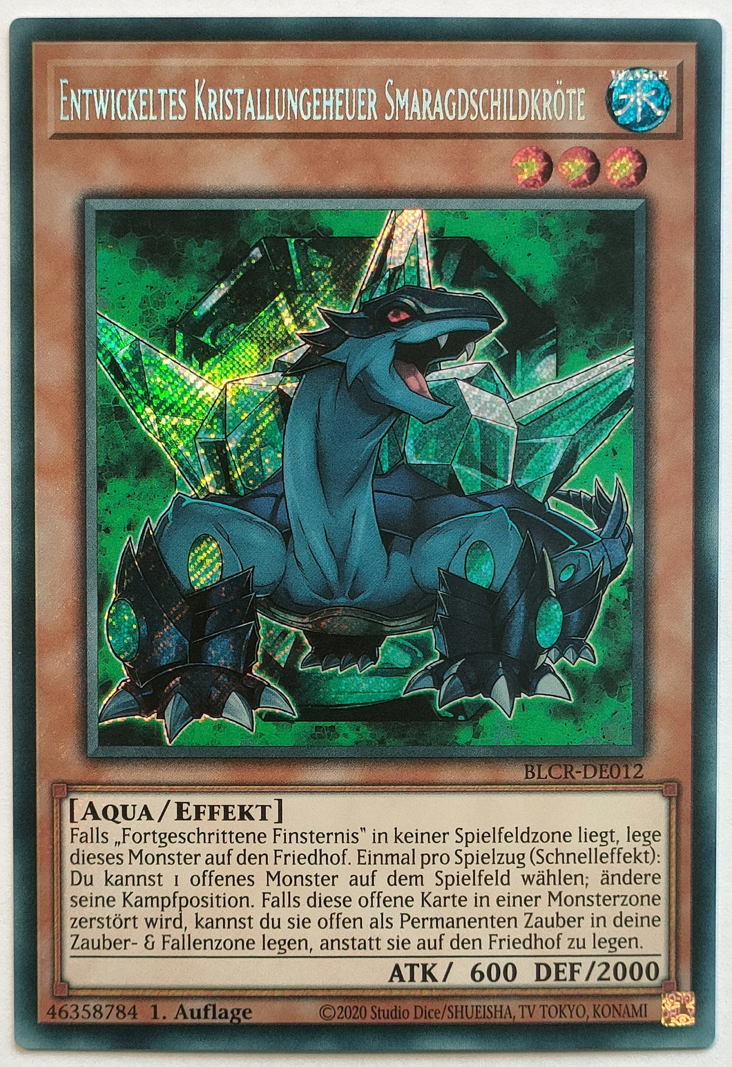 Entwickeltes Kristallungeheuer Smaragdschildkröte - Secret Rare