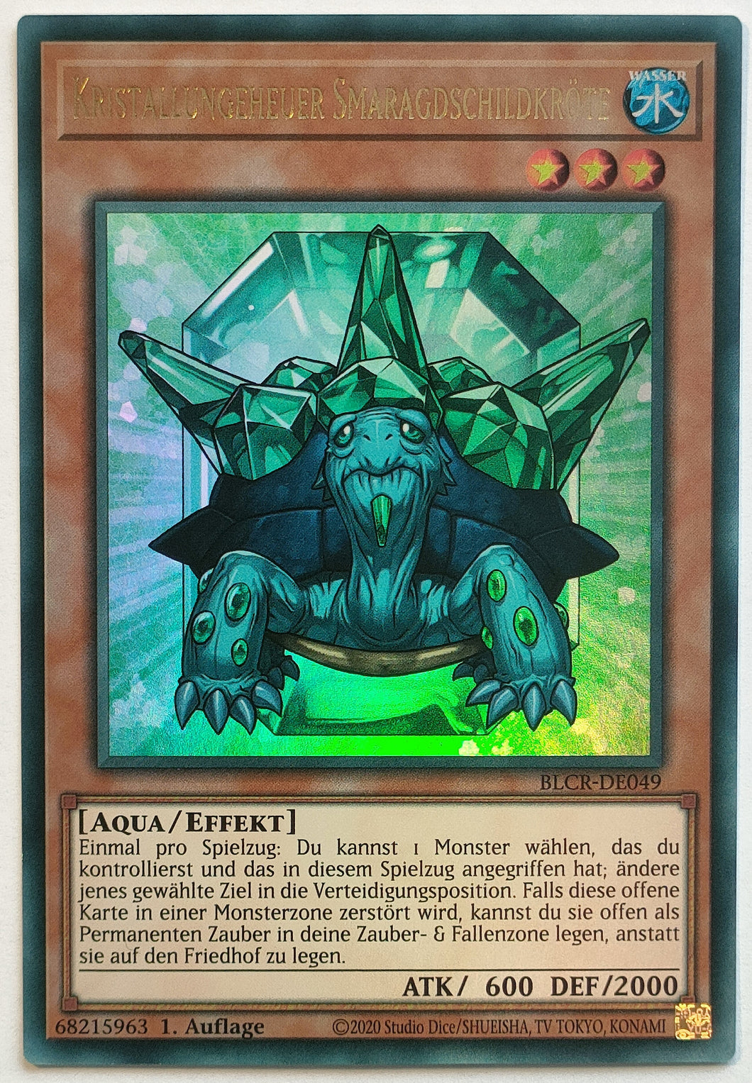 Kristallungeheuer Smaragdschildkröte - Ultra Rare