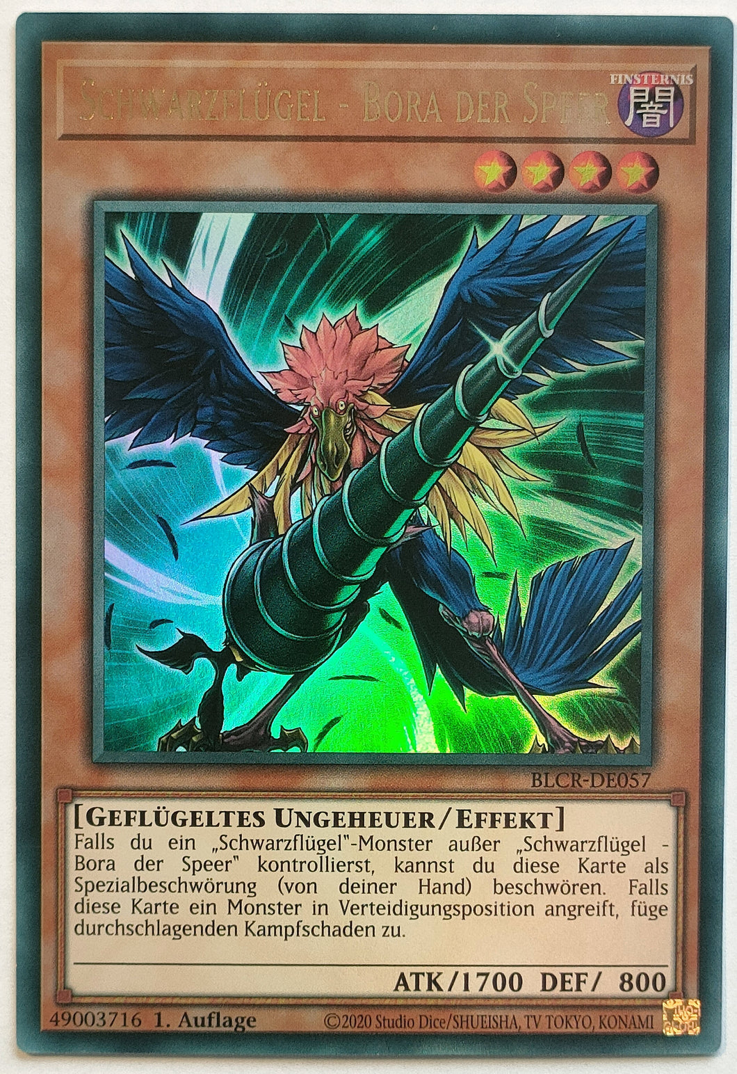 Schwarzflügel - Bora der Speer - Ultra Rare