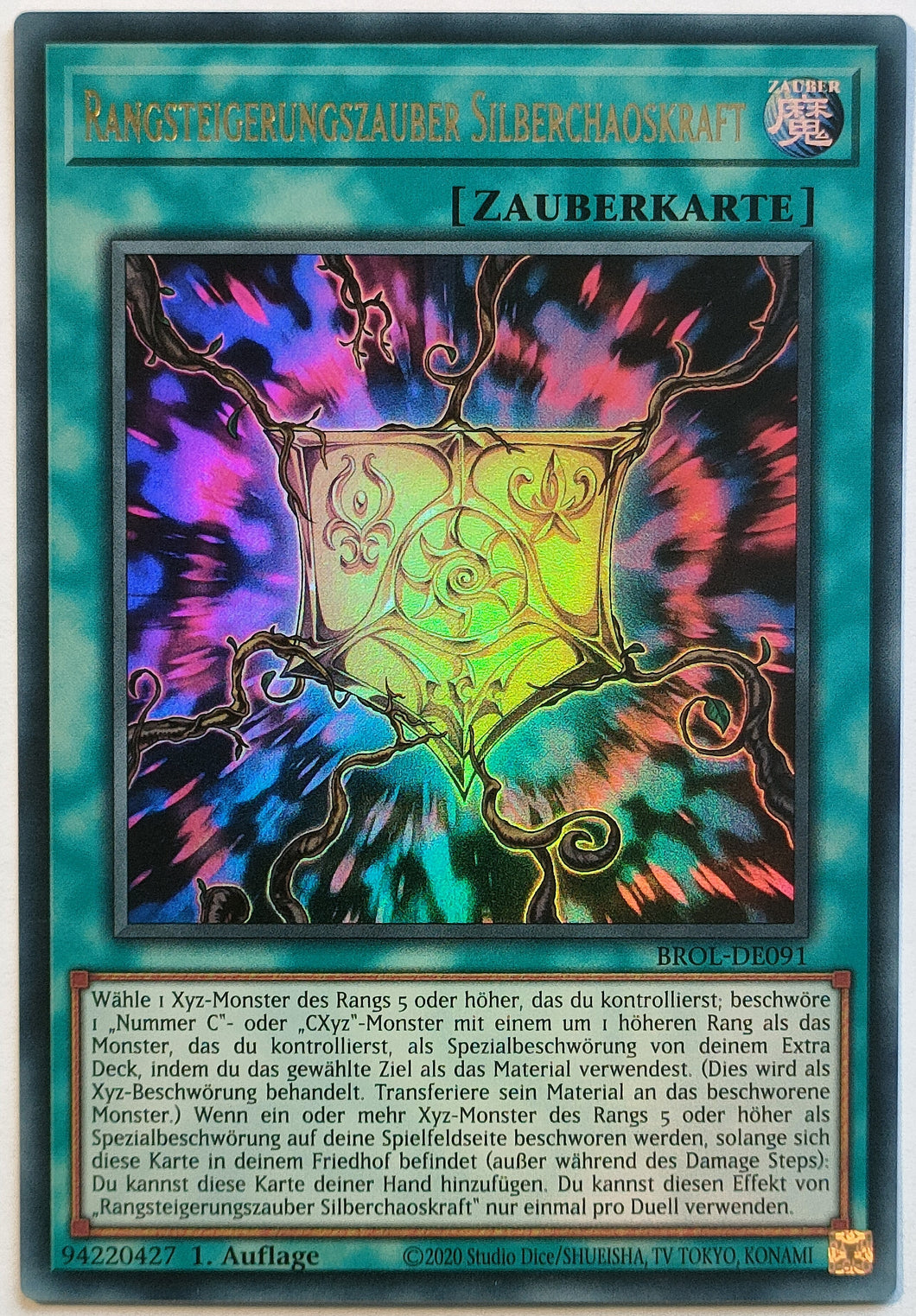 Rangsteigerungszauber Silberchaoskraft - Ultra Rare