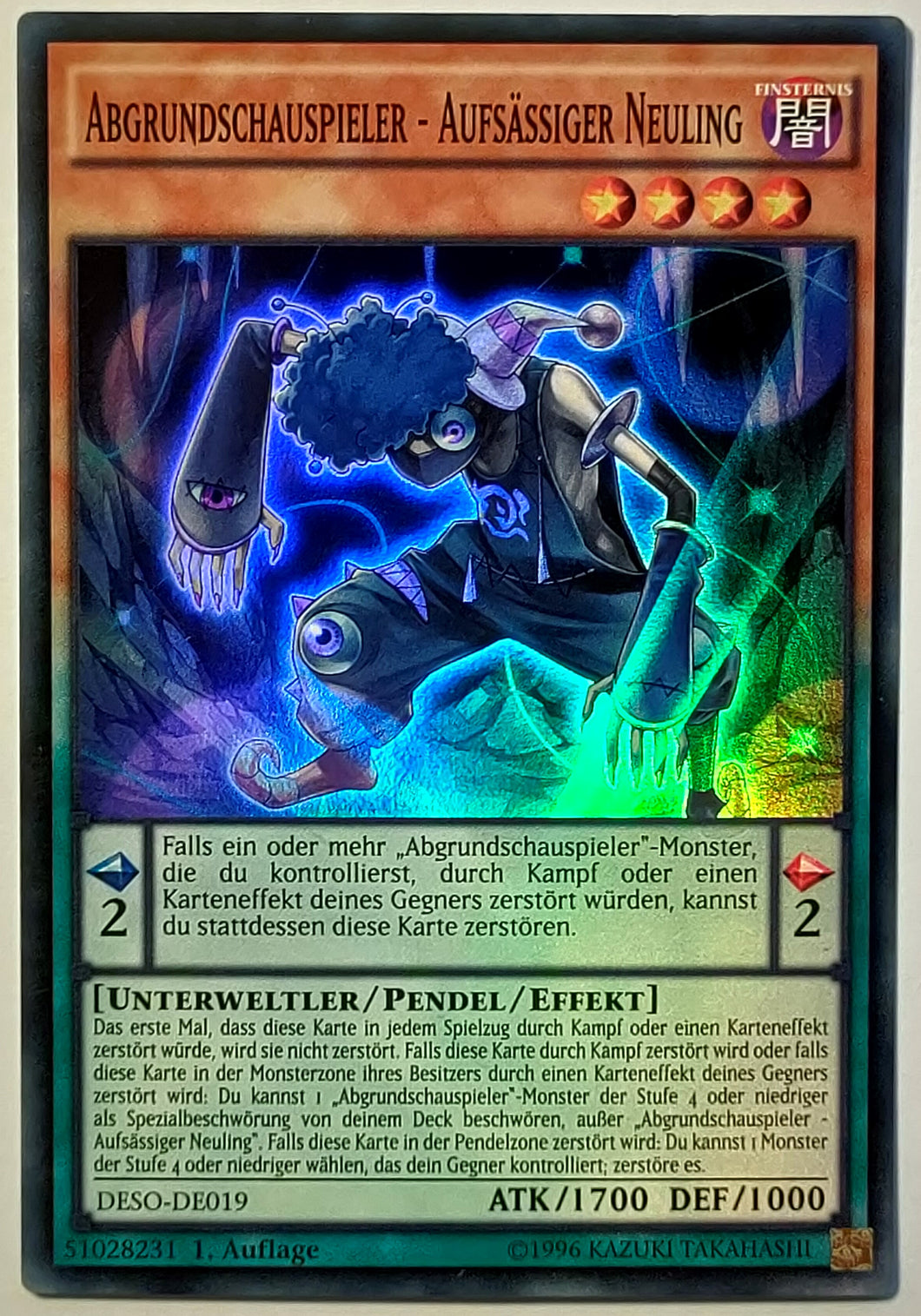Abgrundschauspieler - Aufsässiger Neuling - Super Rare